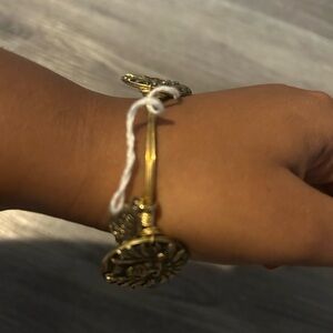 Gold Sun Charm Bracelet